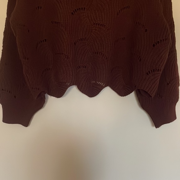 Lulus Moonglow Burgundy Loose Knit Sweater - Picture 8 of 12